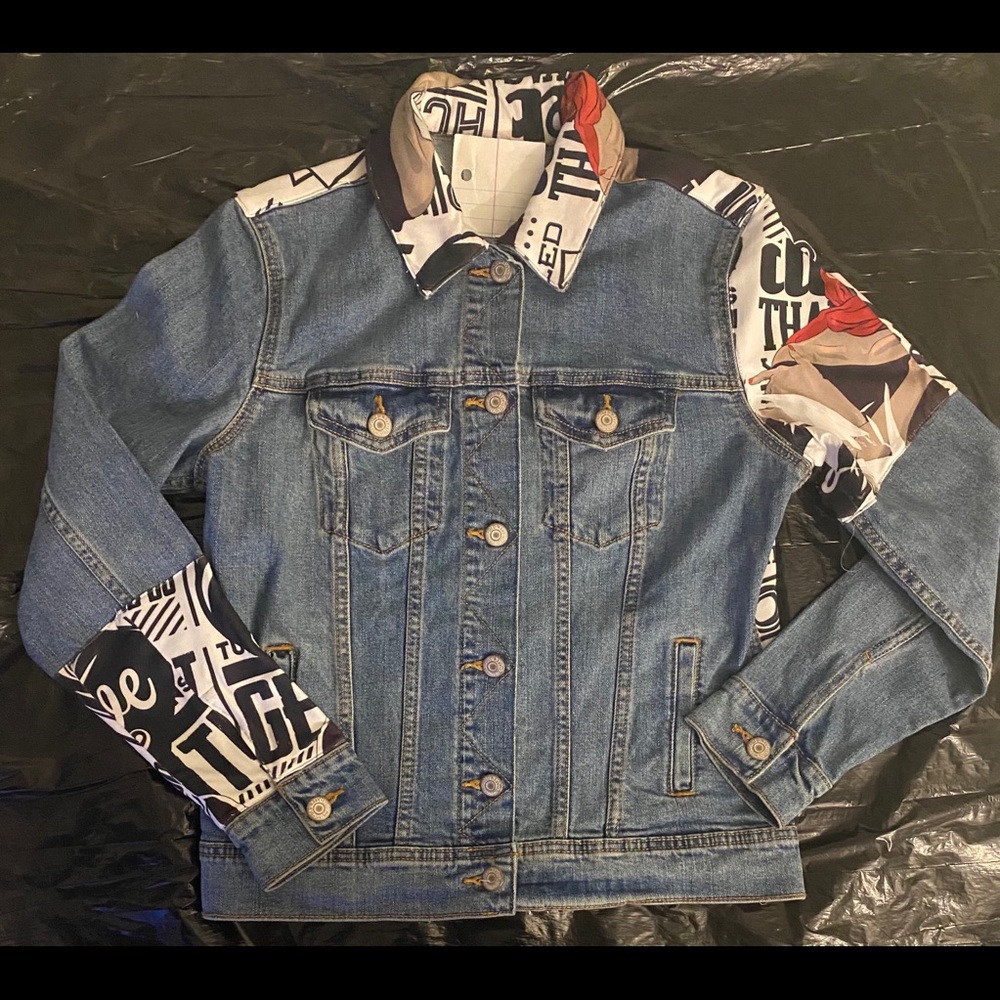 Custom denim jacket made by Nobel denim